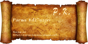 Parma Kászon névjegykártya